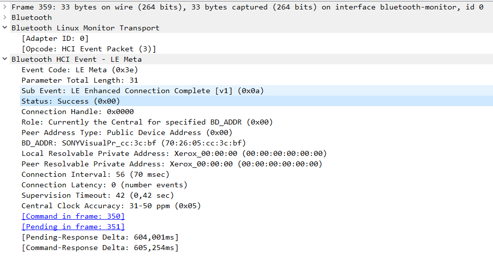 Wireshark Connection complete