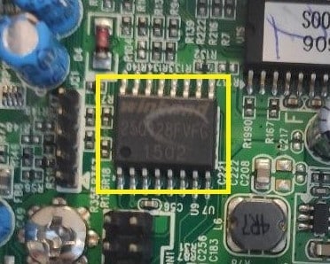 hardware Winbond W25Q128FVFG 16-pin flash memory
