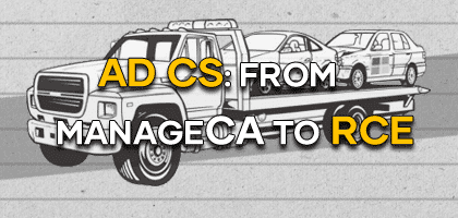 AD CS: from ManageCA to RCE