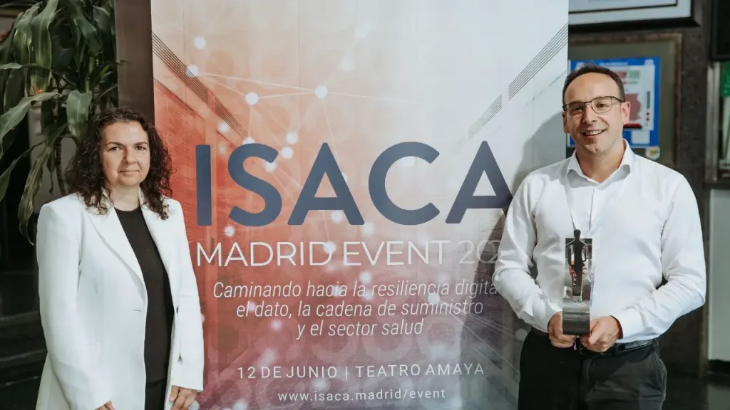 Andrés Tarascó, at the ISACA Madrid Award ceremony.