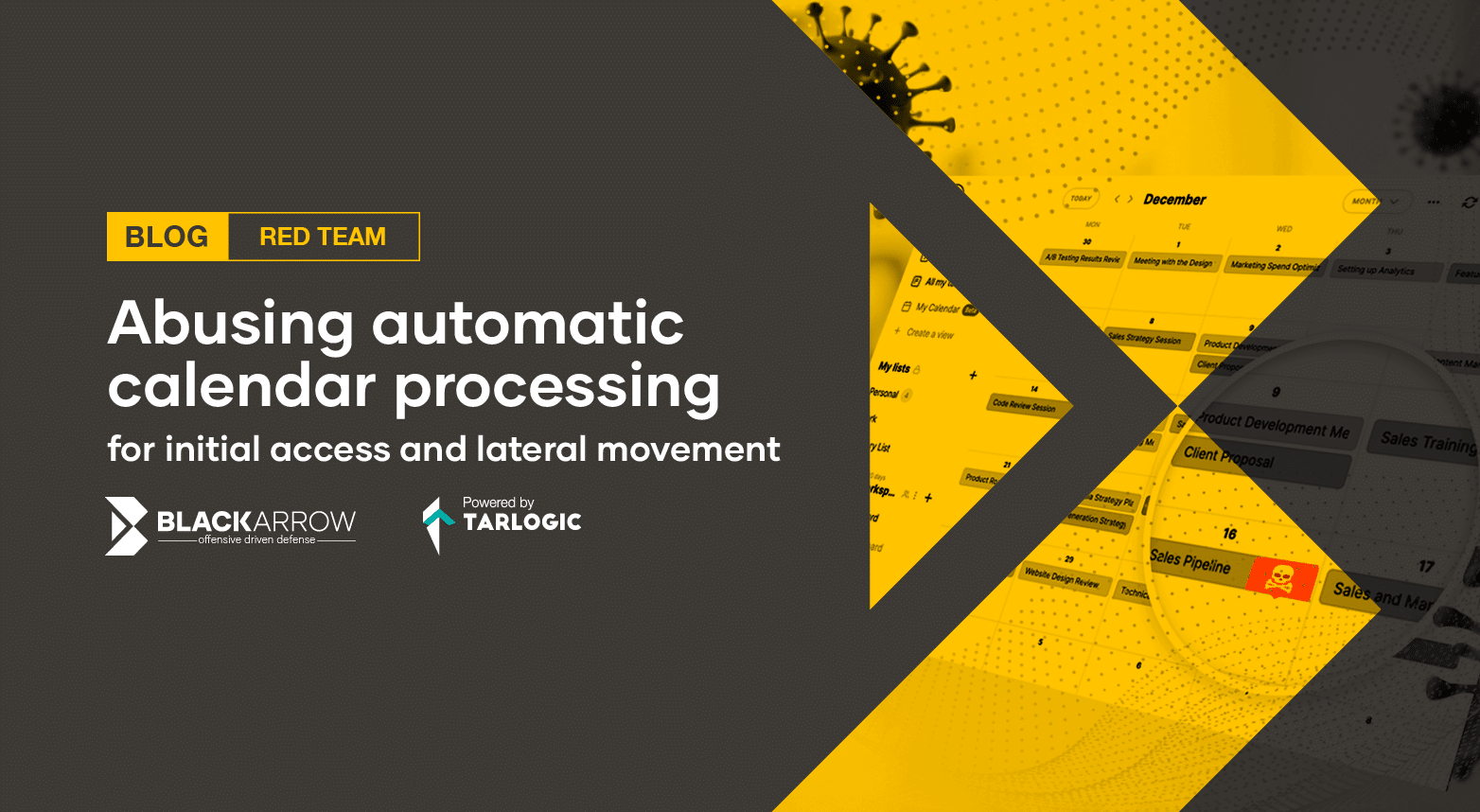 Abusing automatic calendar processing for initial access and lateral movement